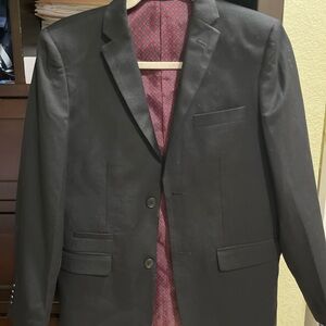 Isaac Mizrahi Black Blazer with Red Lining